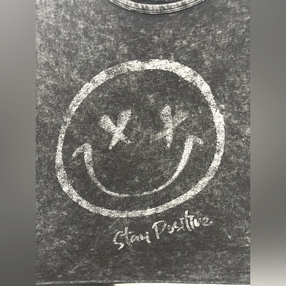 “stay positive smile face”